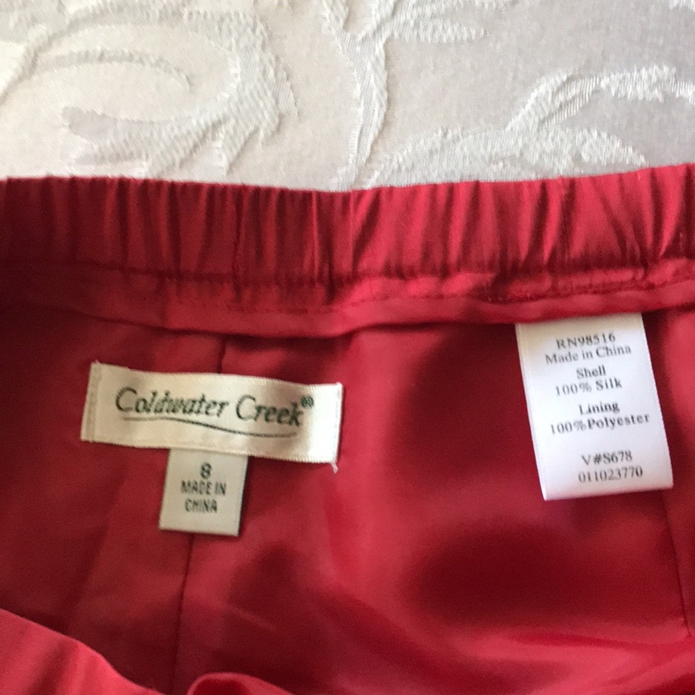 Coldwater Creek 100% silk Pants - Picture 3 of 3